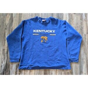 UK Kentucky Wildcats Pullover Sweatshirt Size XL Team Edition Blue
